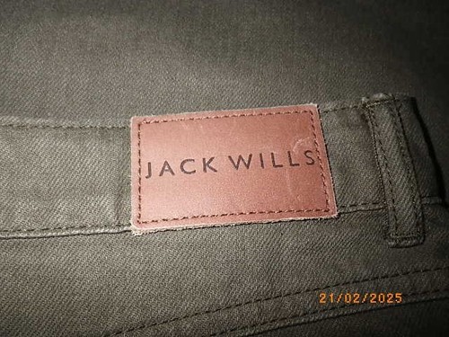 BNWOT JACK WILLS KHAKI 100% THICK COTTON 2 WAY ZIPPER MINI SKIRT SZ 14 X 18 LONG - Picture 5 of 6