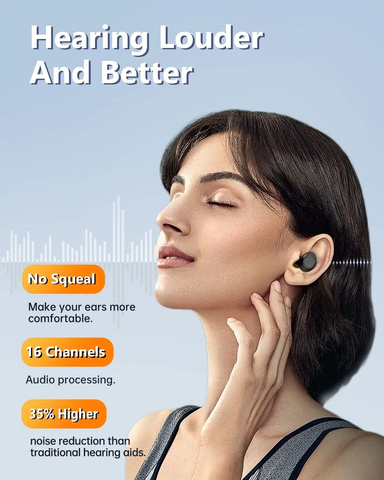 Profi Wiederaufladbare Hörgerät Hörhilfe Hörverstärker ITE Mini-Hörverstärker DE - Bild 2 von 4