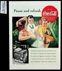 1938 Coca-Cola Soda Refreshing Bottles Ice Cold Drink Car Vintage Print Ad 39356