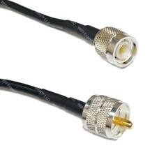 RG58 Silver TNC MALE to PL259 UHF Male Coax RF Cable USA Lot