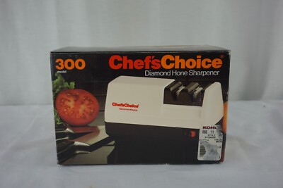 Chef's Choice Electric Diamond Hone Knife Sharpener Model 300 Made USA in box