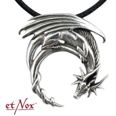 Echt etNox Fantasy Dragon Anhänger 925er Silber Symbol Schmuck Neu