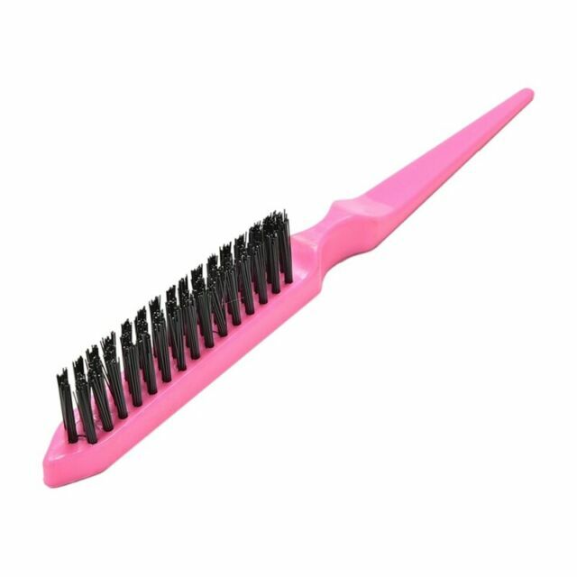 Pro Salon Hairdressing Teasing Back Hair Combing Brush Slim Line Styling Co U1b2 For Sale Online Ebay