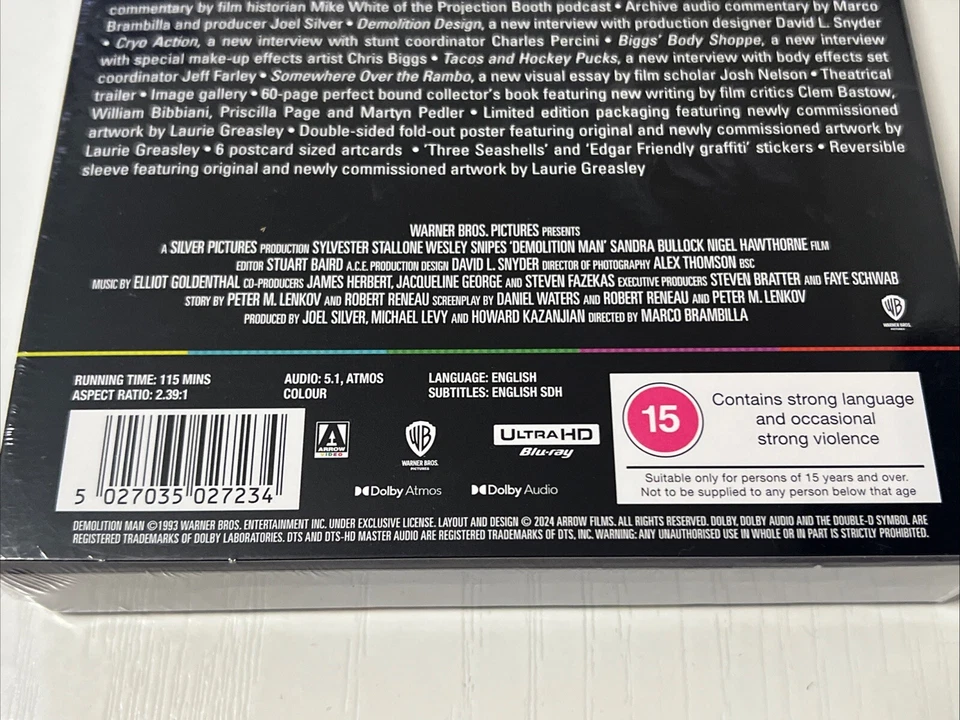 Demolition Man 4K UHD Blu-ray Limited Edition Arrows Exclusive - Image 3 of 4
