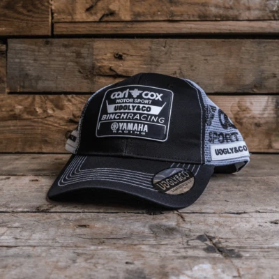 Carl Cox Motorsport x Yamaha Racing x Black & White Trucker Cap - Moto Uggly&Co - Image 1 of 3