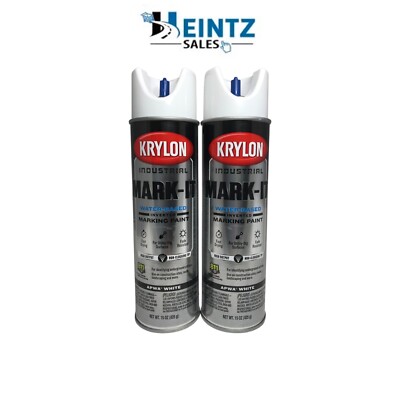 Krylon 731608 - 2 PACK Mark-It WB Inverted Marking Paint -APWA Brilliant White
