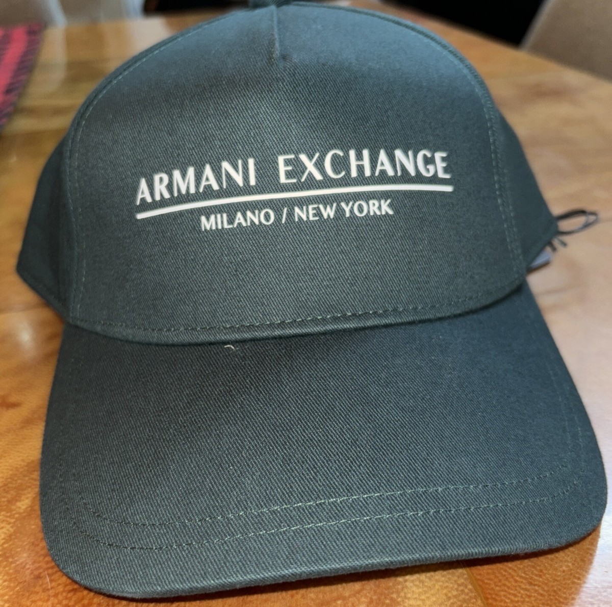 New Armani Exchange AX Mens MILANO/NEW YORK LOGO SNAPBACK CAP