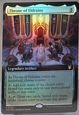Throne of Eldraine (Extended Art) - Foil  - MTG - NM -  Wilds of Eldraine