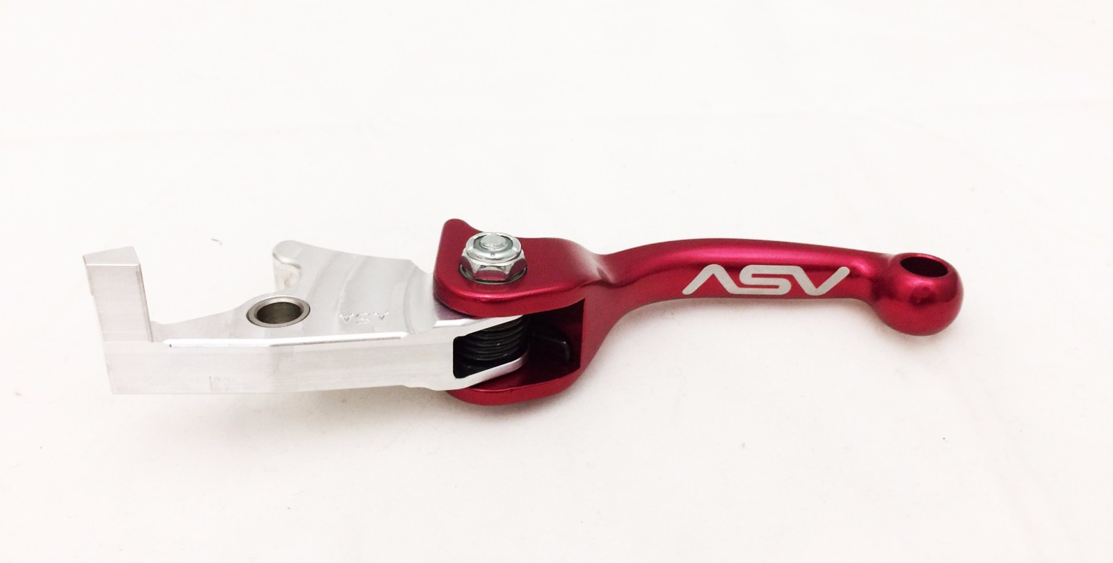 ASV F3 Front Brake Clutch Perch Levers Dust Shorty Red Kawasaki KFX