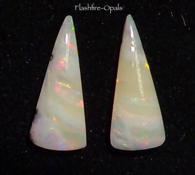 3.4ct. BOULDER OPAL PÄRCHEN  HELLROT-GOLD-ORANGE VIDEO  FLASHFIRE-OPALS