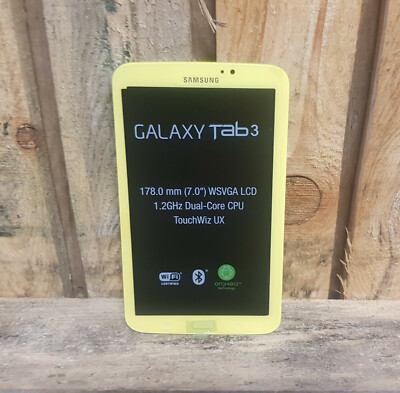 Samsung Original TAB 3 T2105 7.0 LCD Display Glas Touchscreen Gelb ''Hello Kitty''