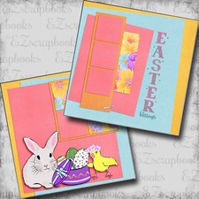 Easter Blessings - 2 Premade Scrapbook Pages - EZ Layout 5974