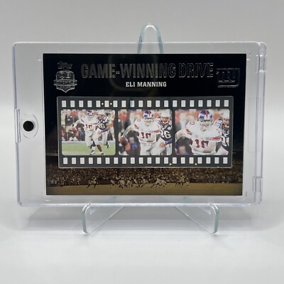 2012 Topps Game Winning Drives Film Strips #GWD-EM1 Eli Manning /10 Super Drive