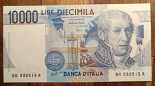 17 December 1997 Republic 10,000 Lire Volta Letter H in F.d.S. Low Numbers