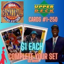 1991-92 Upper Deck Basketball $1 each Complete your set #1-250
