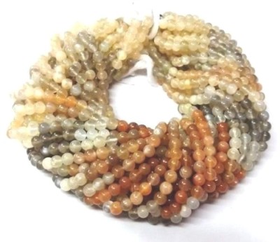 5 Strand Natural Multi Moonstone Round Ball Smooth 4-5mm Loose Beads 12''inch