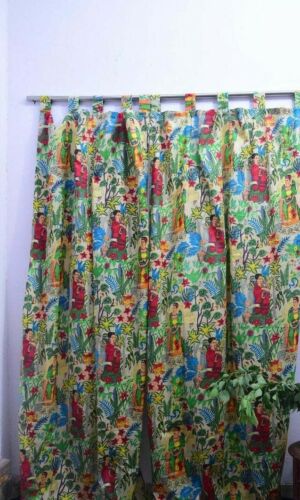 Frida Kahlo Print Curtains Set Of Two, Can You Wash Dry Clean Only Cotton Curtains