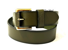 NEW Polo Ralph Lauren Men's Signature Pony Leather Belt Green Size 32 NWT 79.50