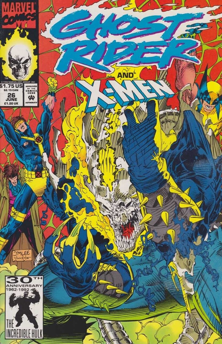 Ghost Rider (1990) #'s 26 & 27 Jim Lee Cover & Art X-Men Crossover