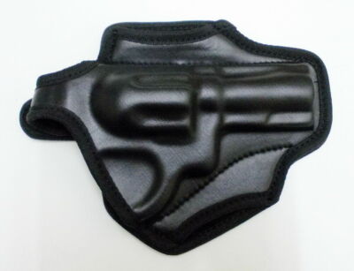 NEW BLACK PU LEATHER BELT HOLSTER FOR S & W K,L FRAME,686-64-65-66 MP 3''