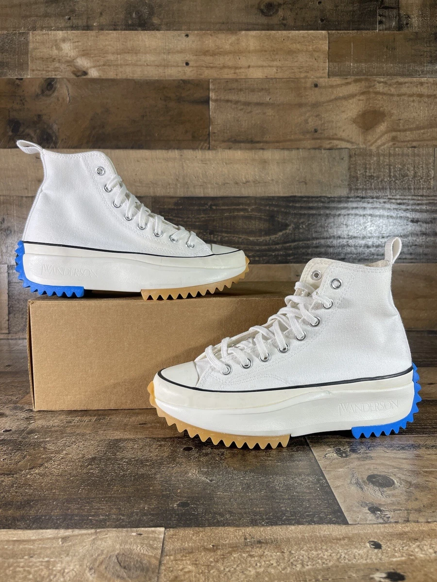 JW Anderson x Converse Run Star Hike White Size 8.5 Womens White Gum Blue  164665