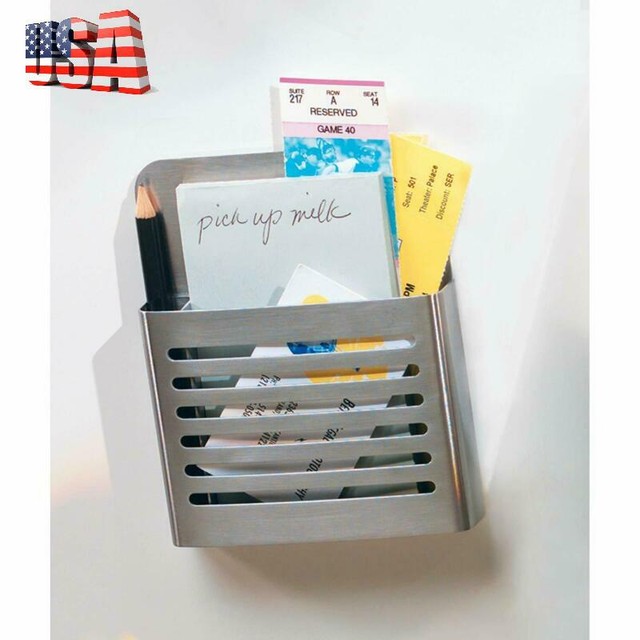 Magnetic Pen And Pencil Holders For Refrigerator Locker Whiteboard Stainless For Sale Online Ebay