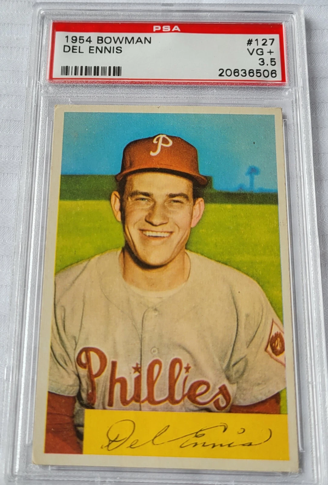 Del Ennis trading card