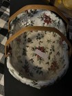 Longaberger Rare 2006 Xmas Natures Garland Basket, Liner & Protector Euc!