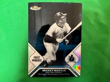 2006 Finest Mantle Moments Refractors Blue #MMFM11 Mickey Mantle 288/299 Yankees