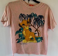 vintage Kids the lion king t-shirt M Simba Short Sleeve 90's