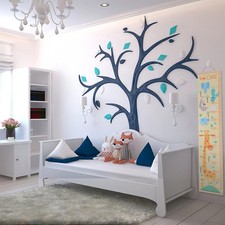 Nordischer Stil Kinder Wandlineal hängende Wachstumstabelle Öl Leinwand Höhe Wachstum