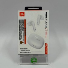 New JBL Vibe Flex 2 Active Noise Cancellation Headphones White JBLVFLEX2WHTAM