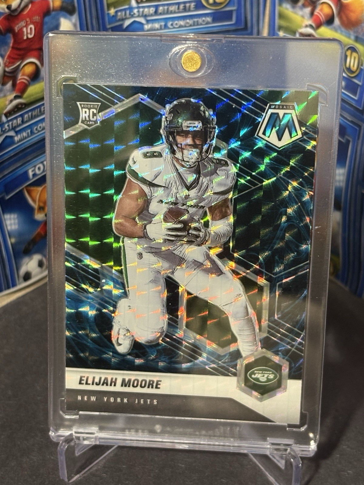 2021 Panini Mosaic - Rookies Elijah Moore #316 Genesis Mosaic Prizm (RC)