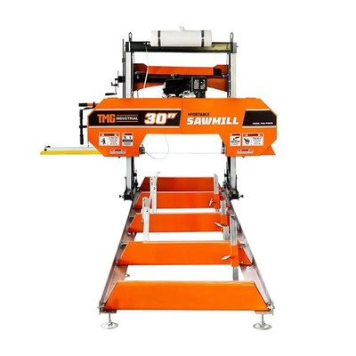 Efficient 30in Sawmill 14HP Kohler 28in Board 12ft Log 14.5ft Track