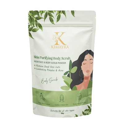 Kimayra Natural Neem Skin Purifying Face & Body Scrub For Acne, Pimple-Free Clea