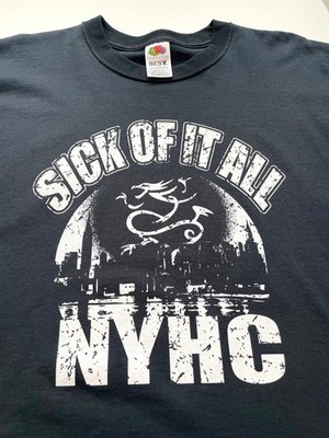 Sick of it All 2XL T Shirt NYHC New York Hardcore Skyline Genuine