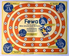 altes Fewa Werbespiel 1940er? aus dünnem Karton