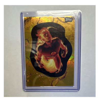 Topps Marvel Human Torch Serial Numbered Card #72 1975 Comic Book Heroes