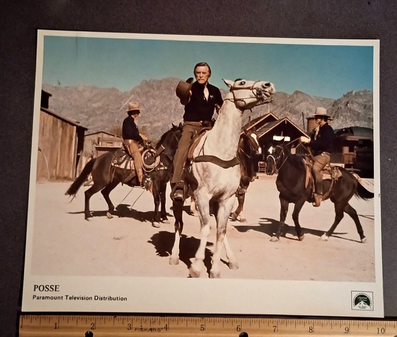 1975 Posse Bo Hopkins Kirk Douglas Western Movie 8 X 10 Press Photo Glossy Vtg
