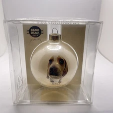 Hanadeka Club Collectible Beagle Glass Ornament USA 2005 Morita