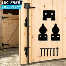 18" Heavy Duty Drop Bolt Garden Door Shed Barn Garage Gate Sliding Bolt Lock UK