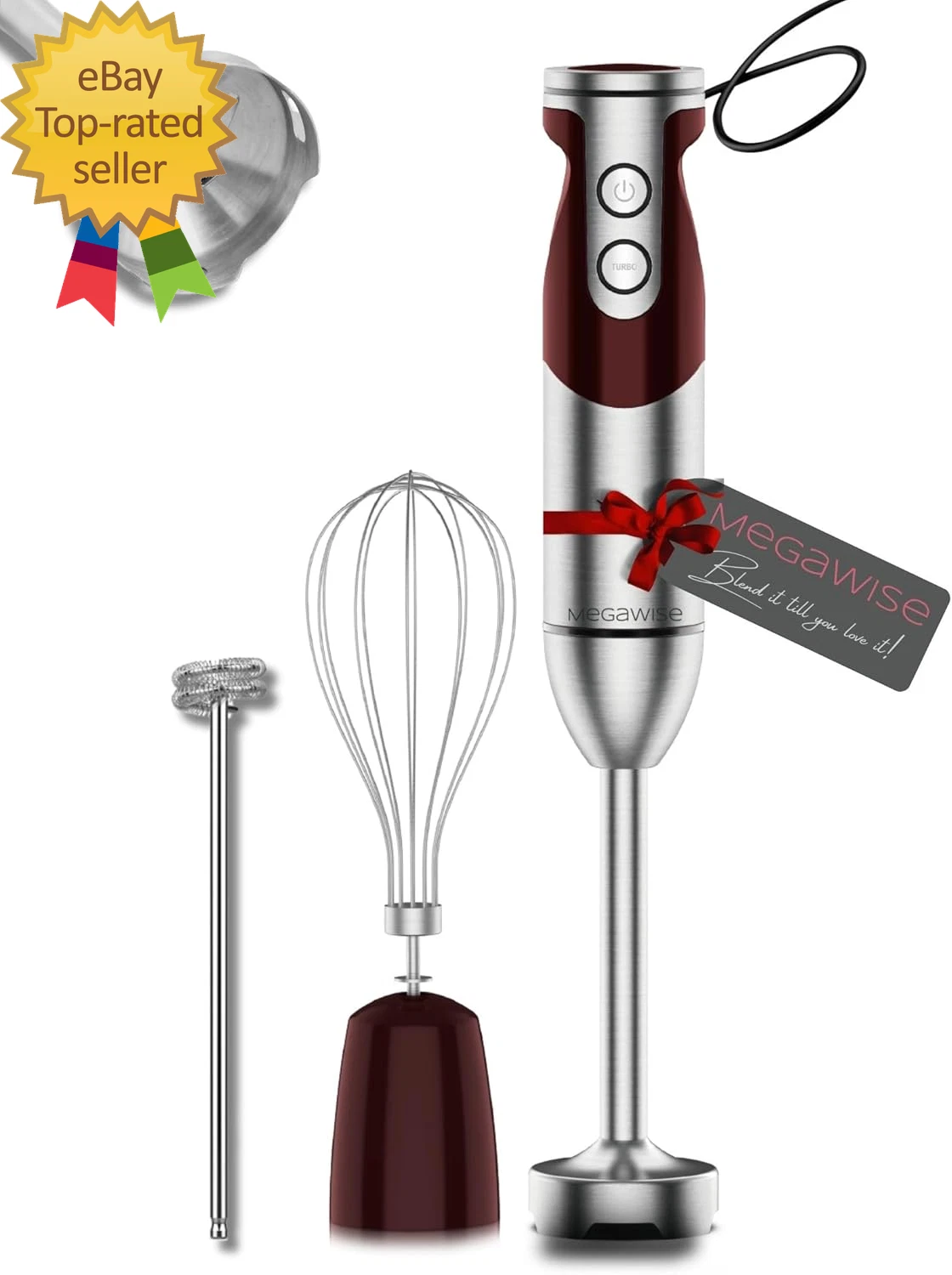 Pro Titanium Reinforced 3-In-1 Immersion Corded Hand Blender Powerful MOTOR
Opens in a new window or