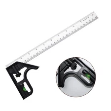 Combination Square 12inch Combo Square Metal Ruler T Square Woodworking Tools