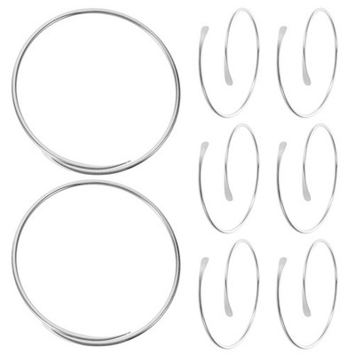  8 PCS Adjustable Bracelet Minimalist Bangle Armband Jewelry Daily Cuff