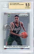 Giannis Antetokounmpo 2013-14 Panini Prizm Rookie Card #290 BGS 9.5 No Subgrades. rookie card picture