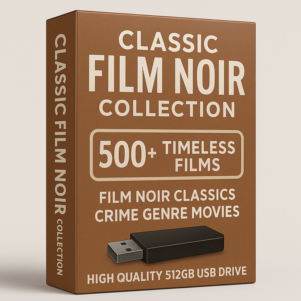 Public Domain Film Noir Movies Collection USB Drive, 500+ Titles MP4