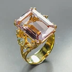 Jewellery 14 ct+ Natural Ametrine Ring 925 Sterling Silver Size 8 /R474183