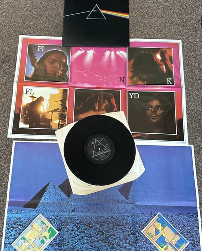 Pink Floyd Dark Side Of the Moon vinyl A6/B4 1974 rare 4th Issue, 2/1 mothers