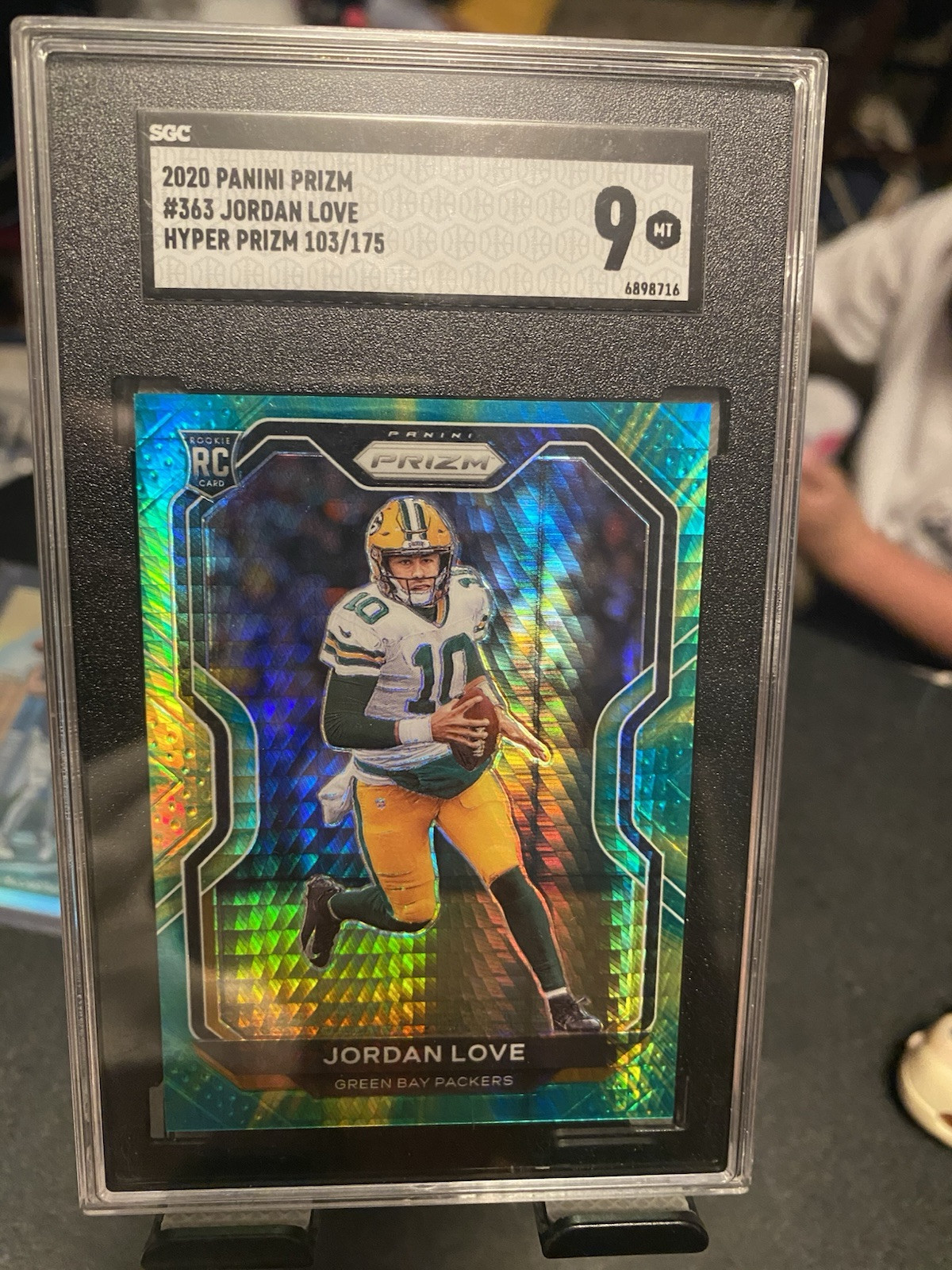 2020 Panini Prizm #363 Jordan Love SGC 9 Rookie Card Hyper Prizm 103/175
