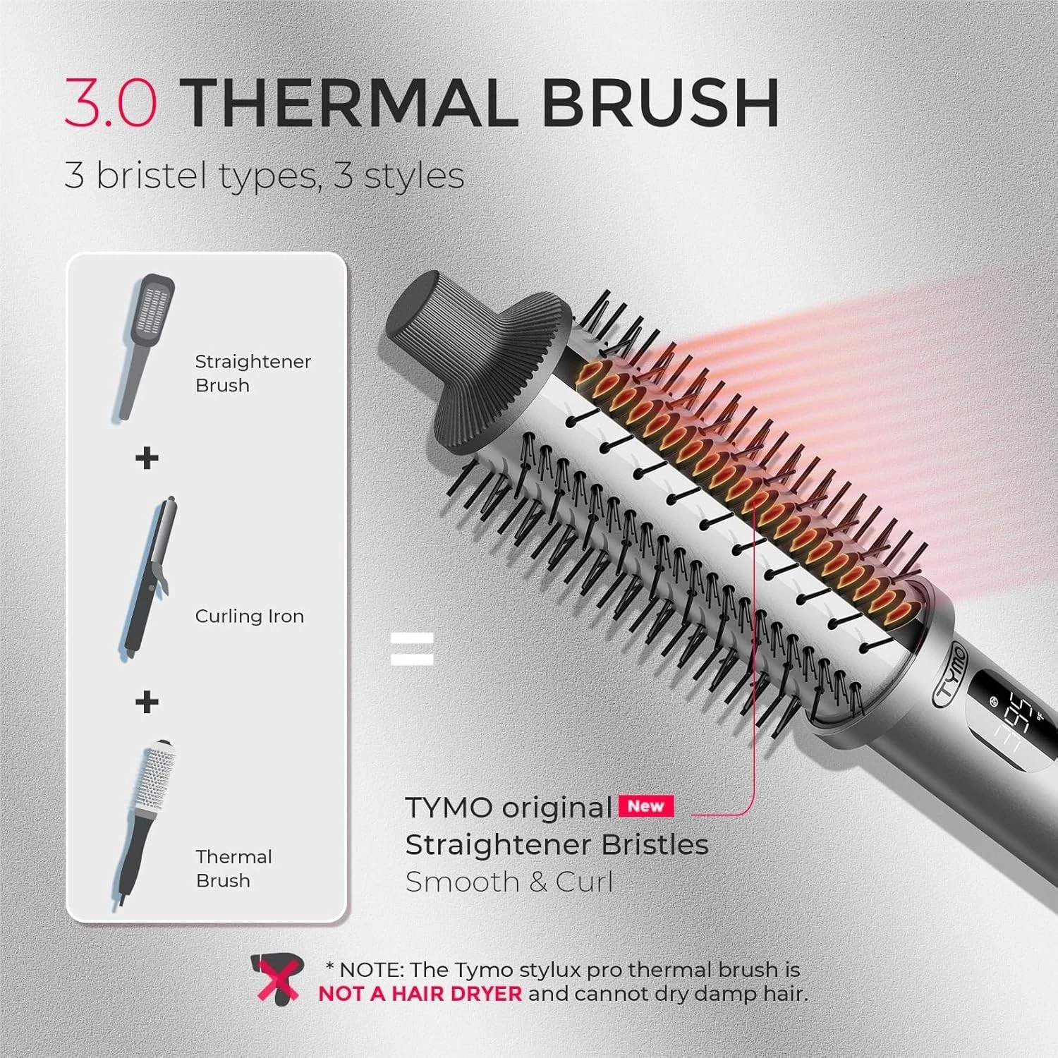 TYMO STYLUX PRO Thermal Curling Brush - Thumbnail 4